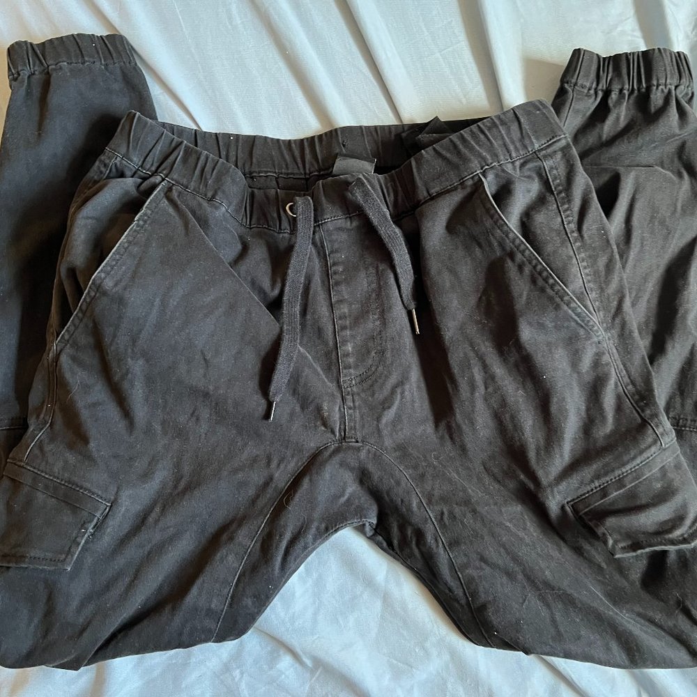Micros Cargo Jogger Pant BLACK size small 30